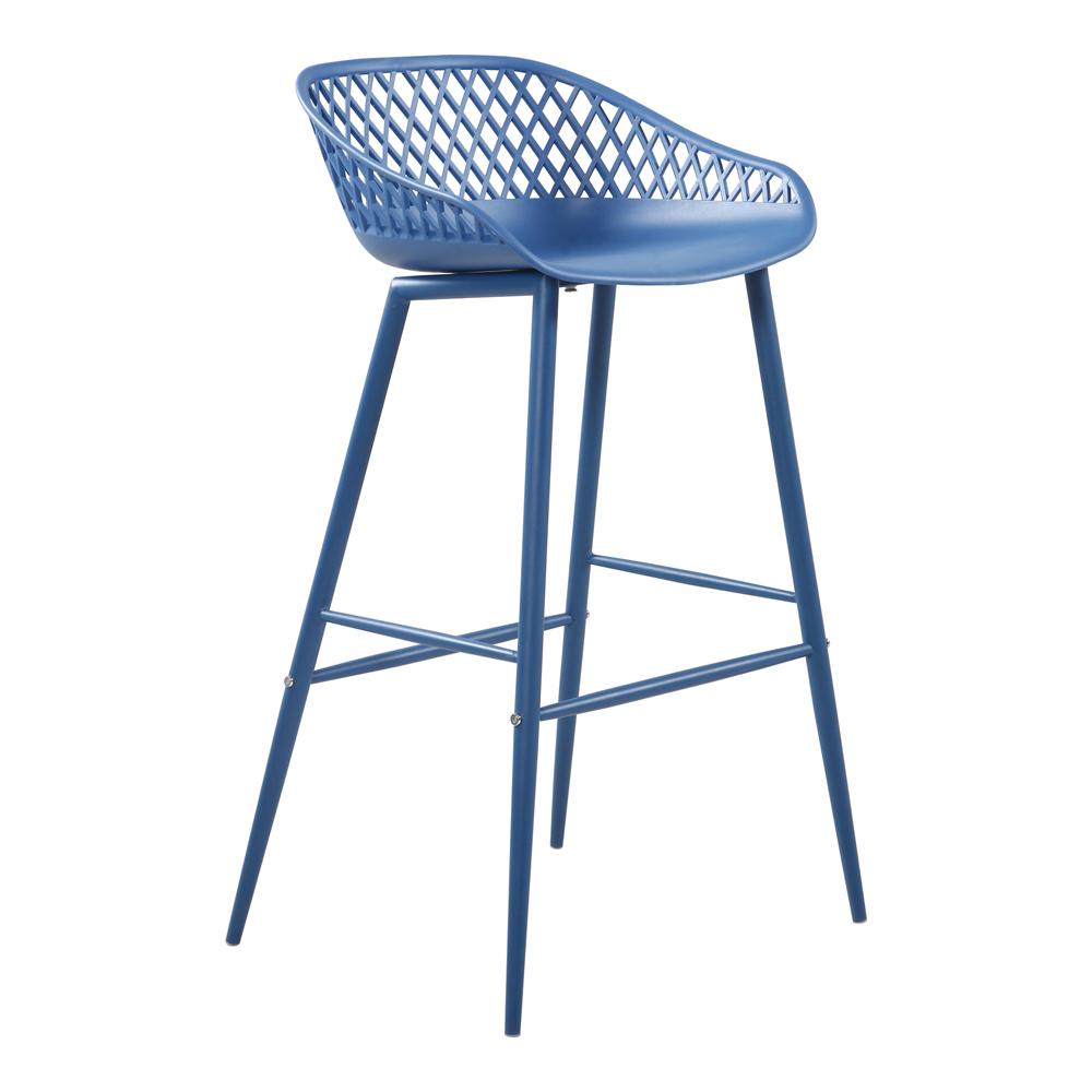 Moes Home - Piazza Outdoor Bar Stool in Blue (Set of 2) - QX-1004-26 veiw 4