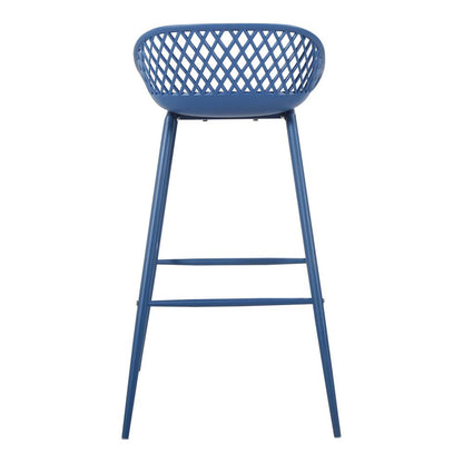 Moes Home - Piazza Outdoor Bar Stool in Blue (Set of 2) - QX-1004-26 veiw 5