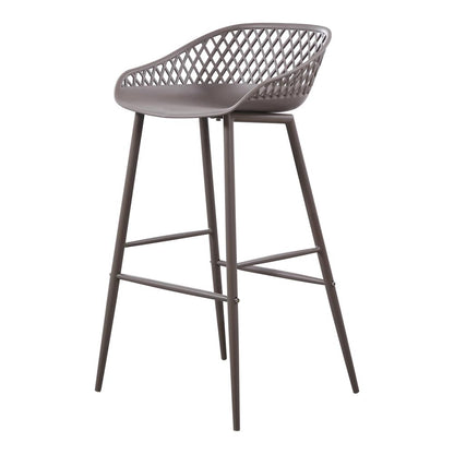 Moes Home - Piazza Outdoor Bar Stool in Grey (Set of 2) - QX-1004-15 veiw 2