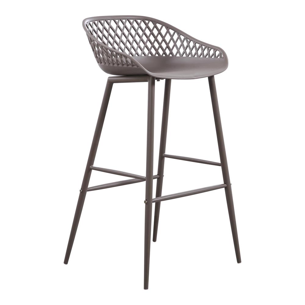 Moes Home - Piazza Outdoor Bar Stool in Grey (Set of 2) - QX-1004-15 veiw 3