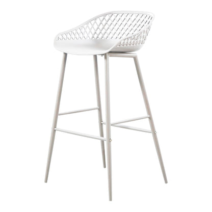 Moes Home - Piazza Outdoor Barstool White (Set of 2) - QX-1004-18 veiw 3
