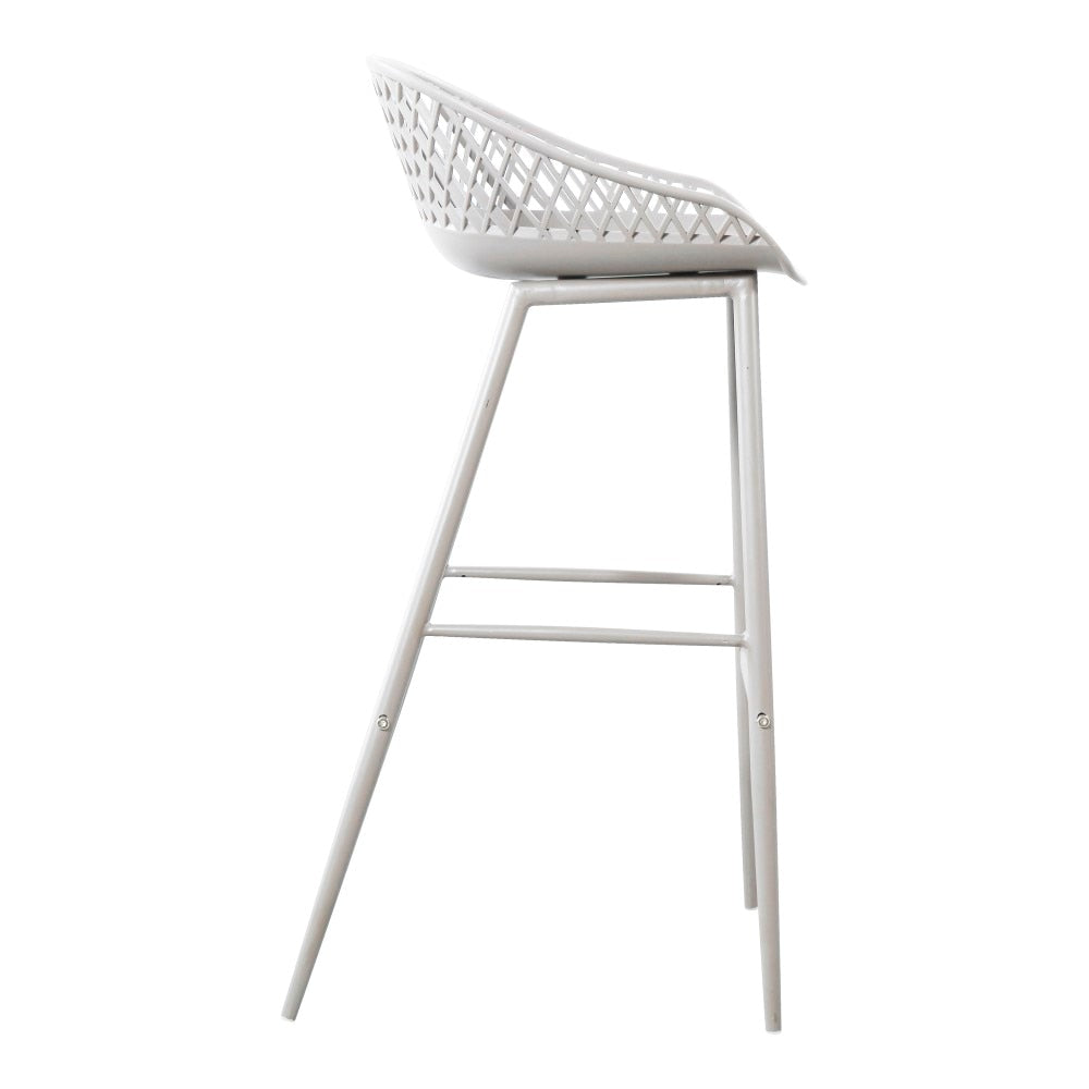 Moes Home - Piazza Outdoor Barstool White (Set of 2) - QX-1004-18 veiw 4