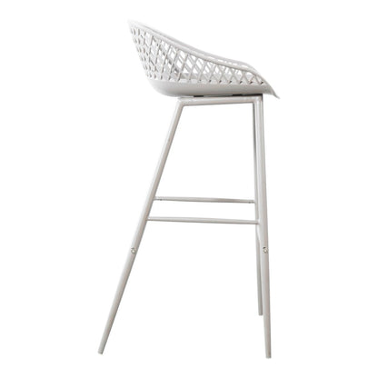 Moes Home - Piazza Outdoor Barstool White (Set of 2) - QX-1004-18 veiw 4