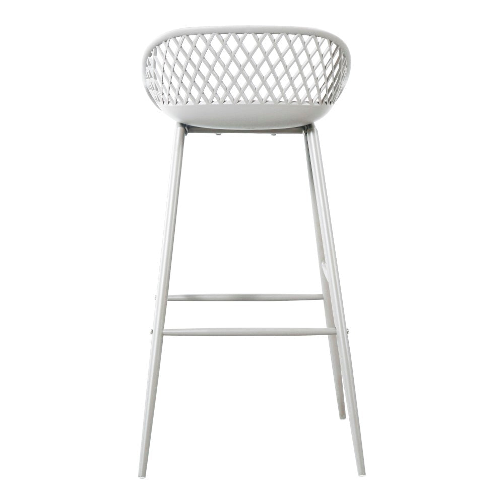 Moes Home - Piazza Outdoor Barstool White (Set of 2) - QX-1004-18 veiw 5