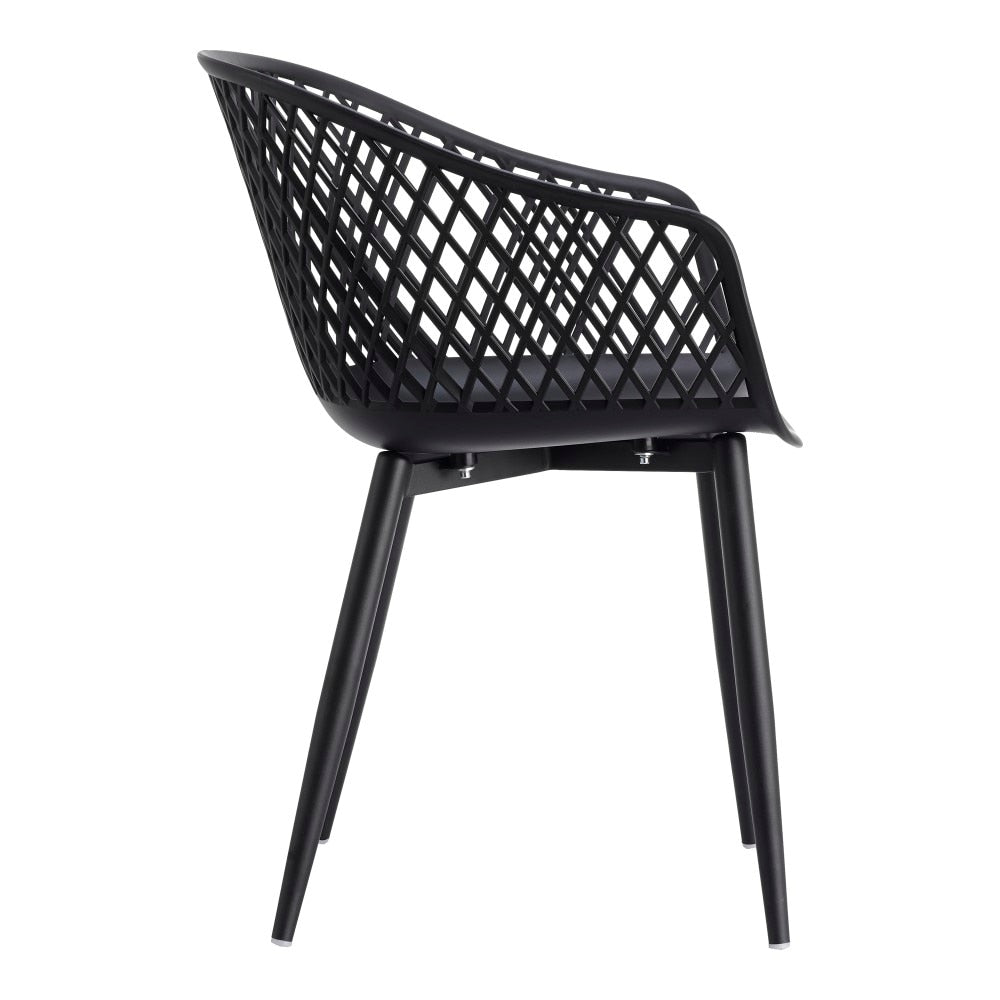 Moes Home - Piazza Outdoor Chair in Black (Set of 2) - QX-1001-02 veiw 3