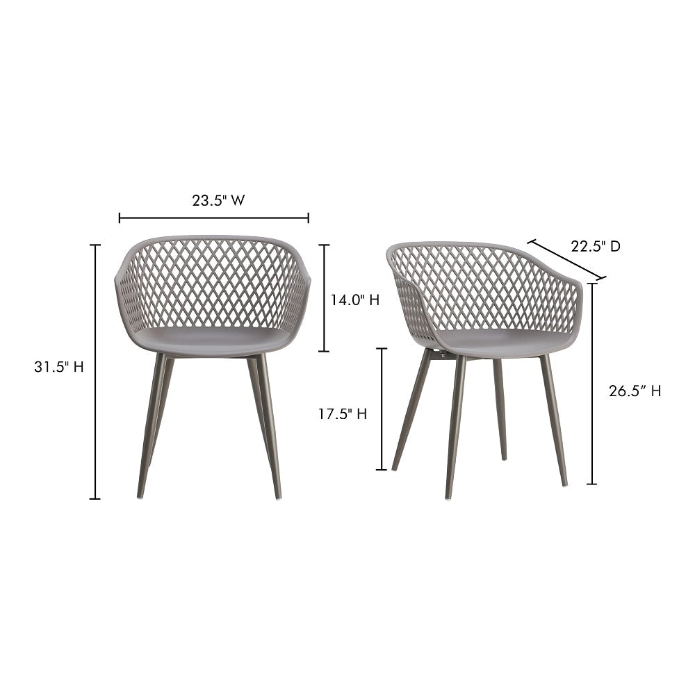 Moes Home - Piazza Outdoor Chair in Grey (Set of 2) - QX-1001-15 veiw 6