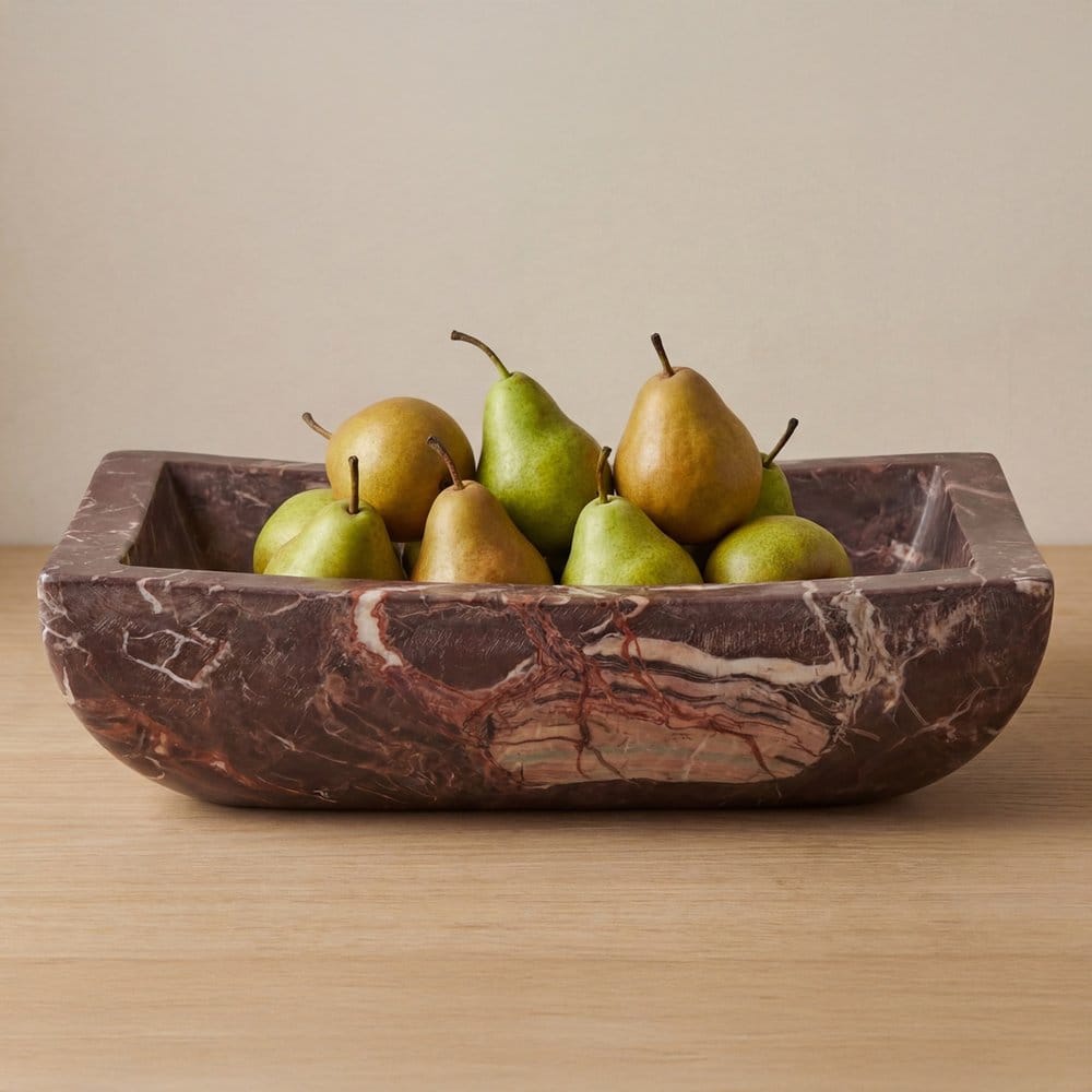 Moes Home - Piero Basin Deep Red Marble - PZ-1025-22 view 7