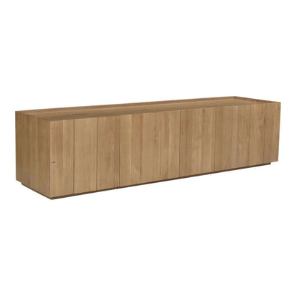 Moes Home - Plank Media Cabinet in Natural Oak - RP-1021-24 veiw 1
