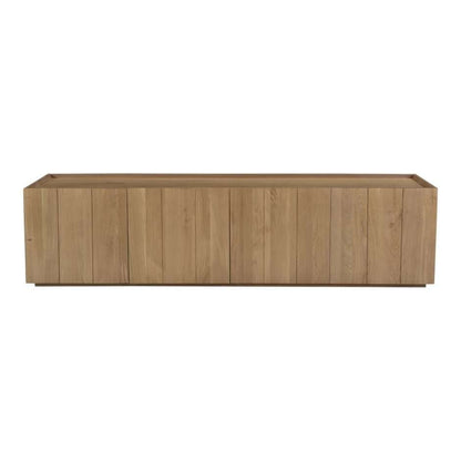 Moes Home - Plank Media Cabinet in Natural Oak - RP-1021-24 veiw 2