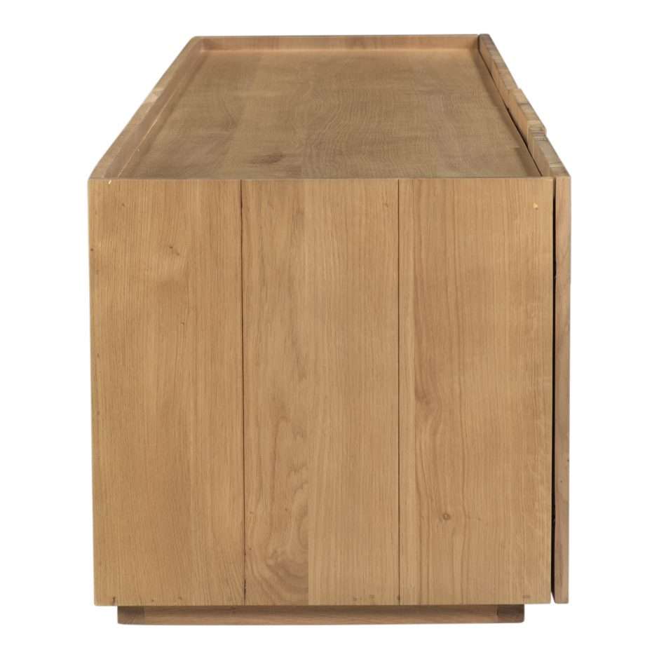 Moes Home - Plank Media Cabinet in Natural Oak - RP-1021-24 veiw 3