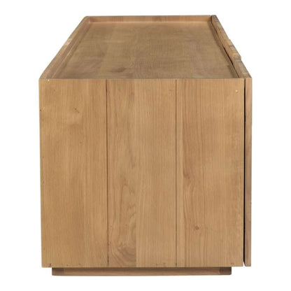 Moes Home - Plank Media Cabinet in Natural Oak - RP-1021-24 veiw 3