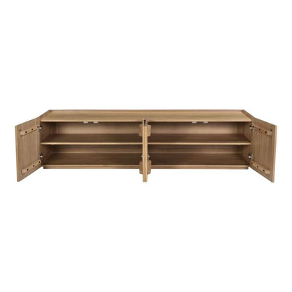 Moes Home - Plank Media Cabinet in Natural Oak - RP-1021-24 veiw 4