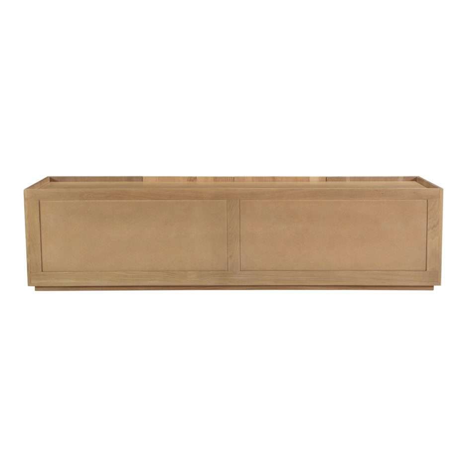 Moes Home - Plank Media Cabinet in Natural Oak - RP-1021-24 veiw 5