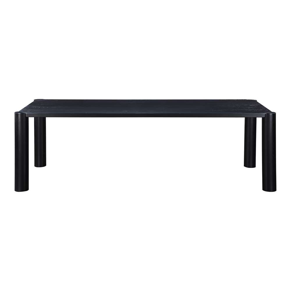 Moes Home  -  Post Dining Table Large Oak Black  - BC-1112-02-0 veiw 1