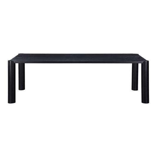 Moes Home  -  Post Dining Table Large Oak Black  - BC-1112-02-0 veiw 1