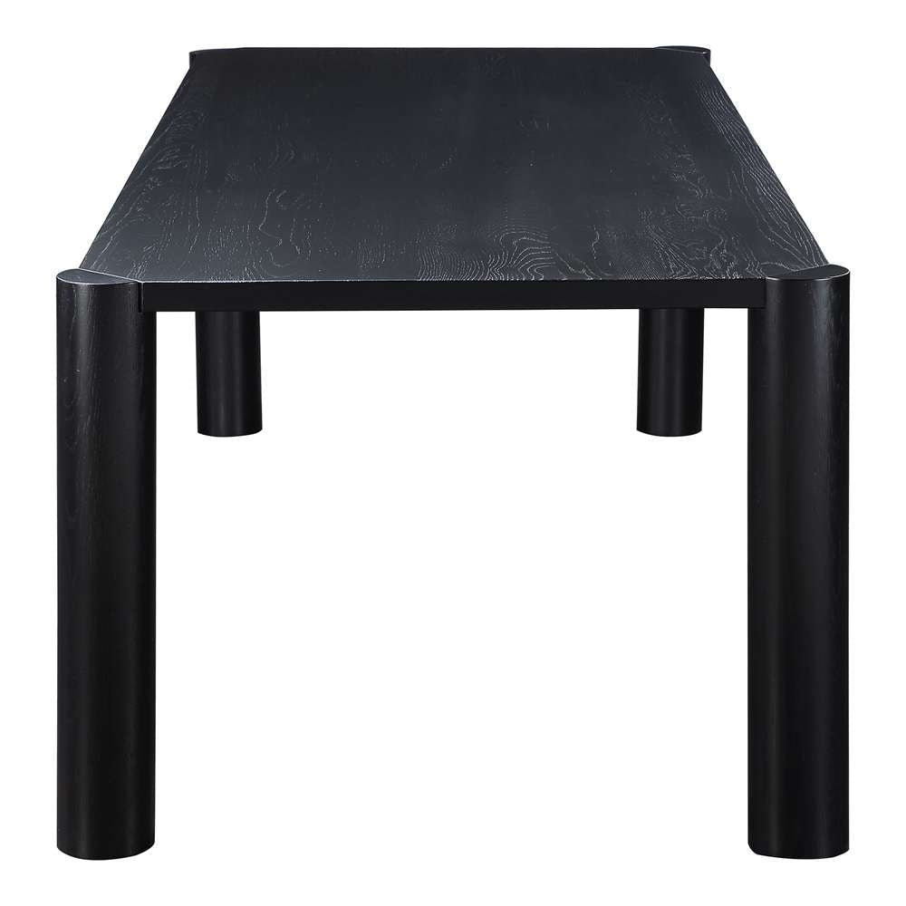 Moes Home  -  Post Dining Table Large Oak Black  - BC-1112-02-0 veiw 3