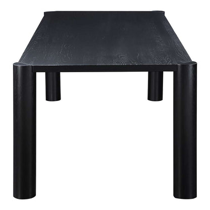Moes Home  -  Post Dining Table Large Oak Black  - BC-1112-02-0 veiw 3