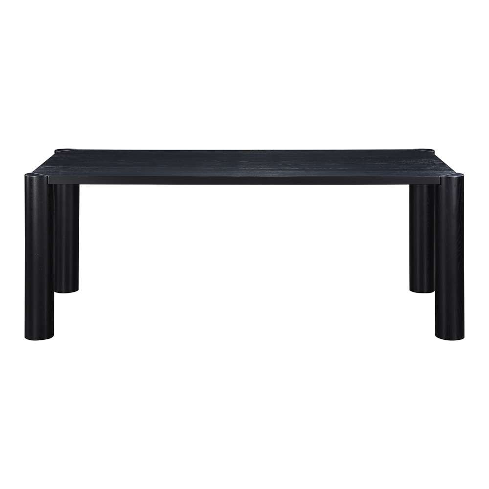 Moes Home  -  Post Dining Table Oak Black  - BC-1111-02-0 veiw 1