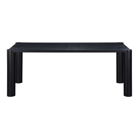 Moes Home  -  Post Dining Table Oak Black  - BC-1111-02-0 veiw 1