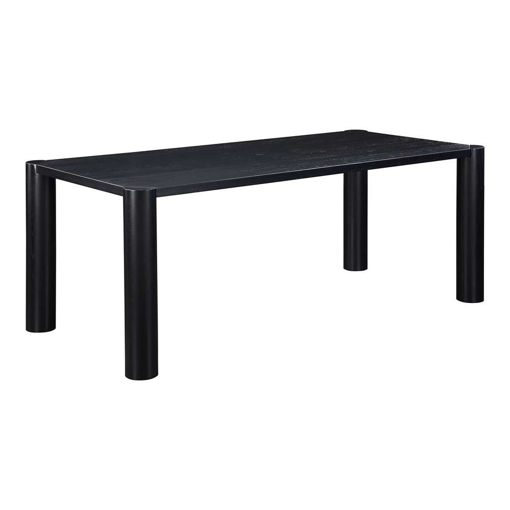Moes Home  -  Post Dining Table Oak Black  - BC-1111-02-0 veiw 2