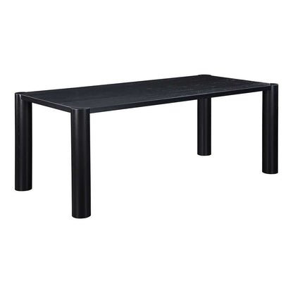 Moes Home  -  Post Dining Table Oak Black  - BC-1111-02-0 veiw 2
