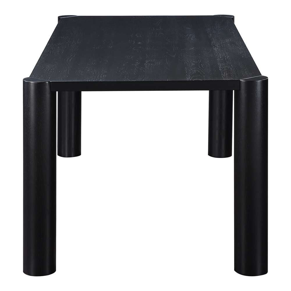 Moes Home  -  Post Dining Table Oak Black  - BC-1111-02-0 veiw 3