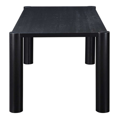 Moes Home  -  Post Dining Table Oak Black  - BC-1111-02-0 veiw 3