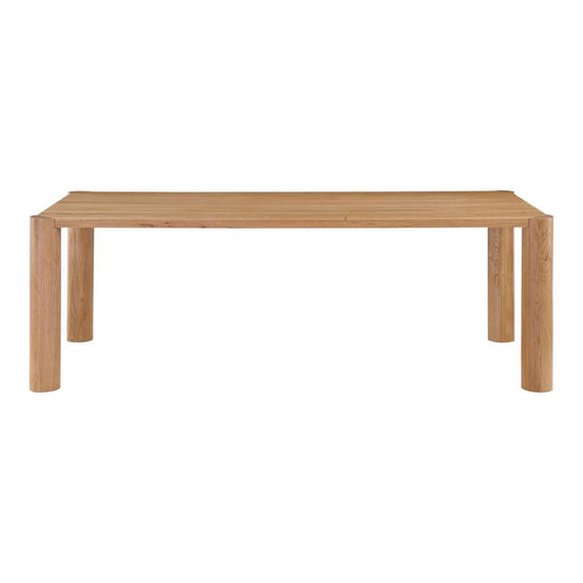 Moes Home  -  Post Dining Table Oak Natural  - BC-1111-18-0 veiw 1