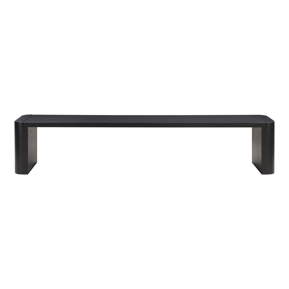 Moes Home - Post Large Dining Bench Black - BC-1121-02-0 view 1