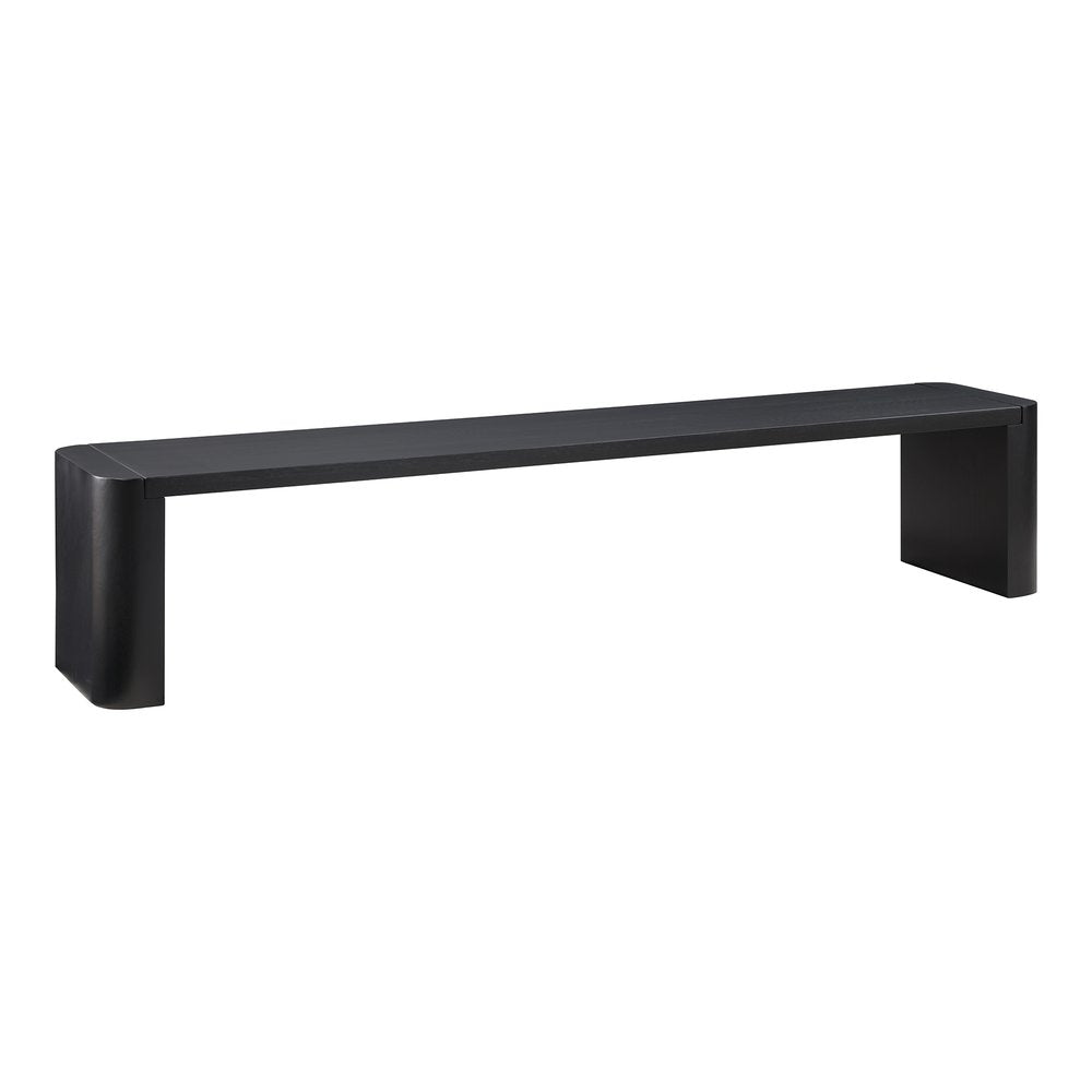 Moes Home - Post Large Dining Bench Black - BC-1121-02-0 view 3