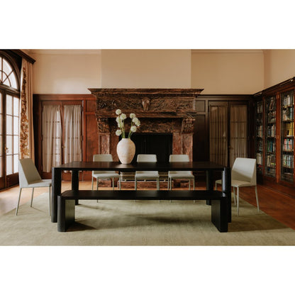 Moes Home - Post Large Dining Bench Black - BC-1121-02-0 view 7