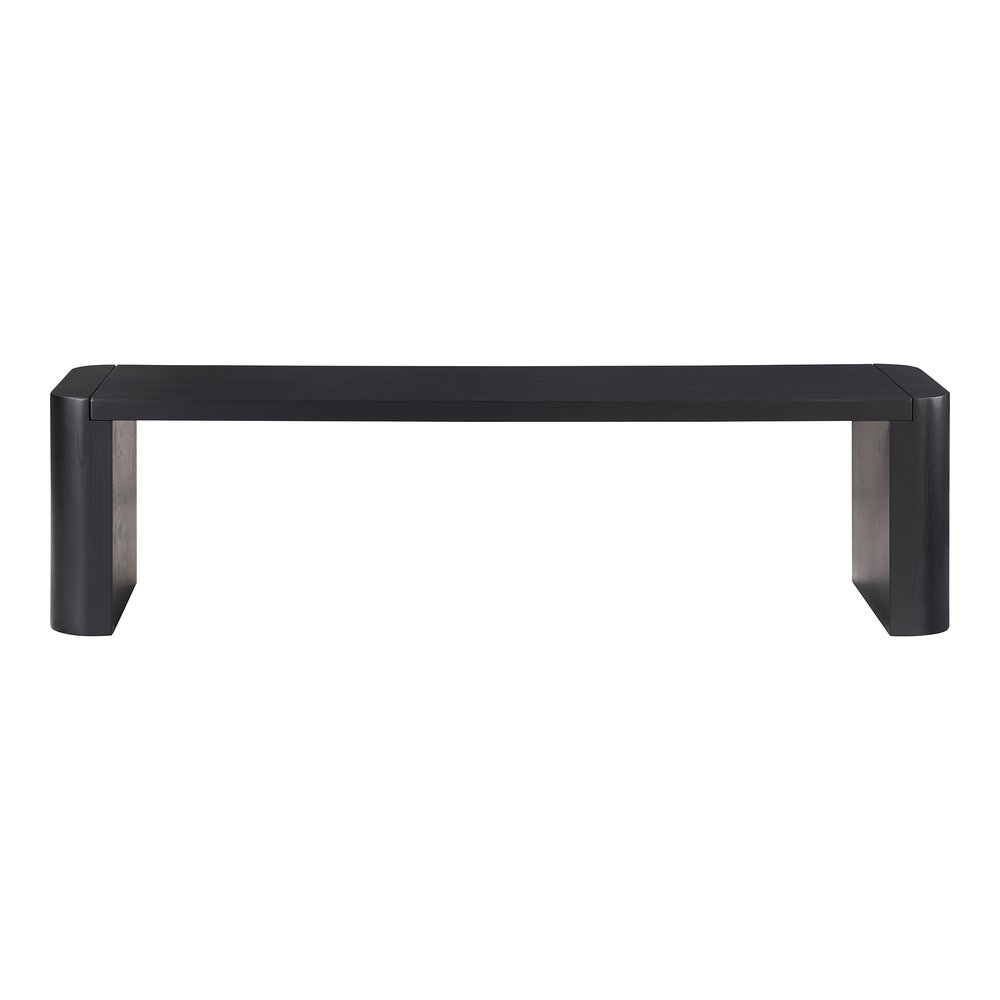 Moes Home - Post Small Dining Bench Black - BC-1120-02-0 view 1