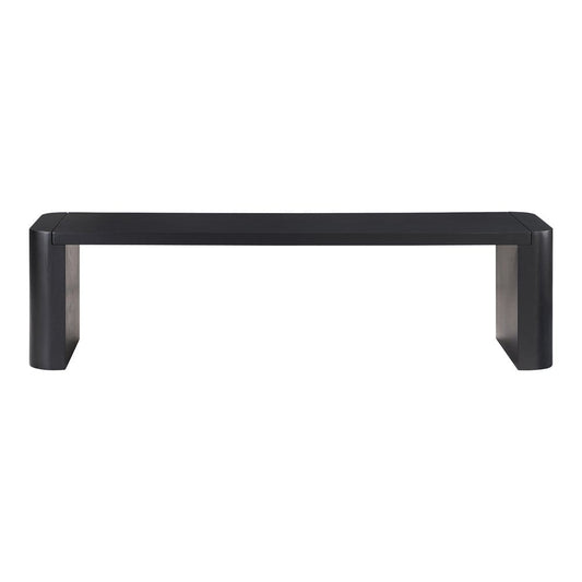 Moes Home - Post Small Dining Bench Black - BC-1120-02-0 view 2