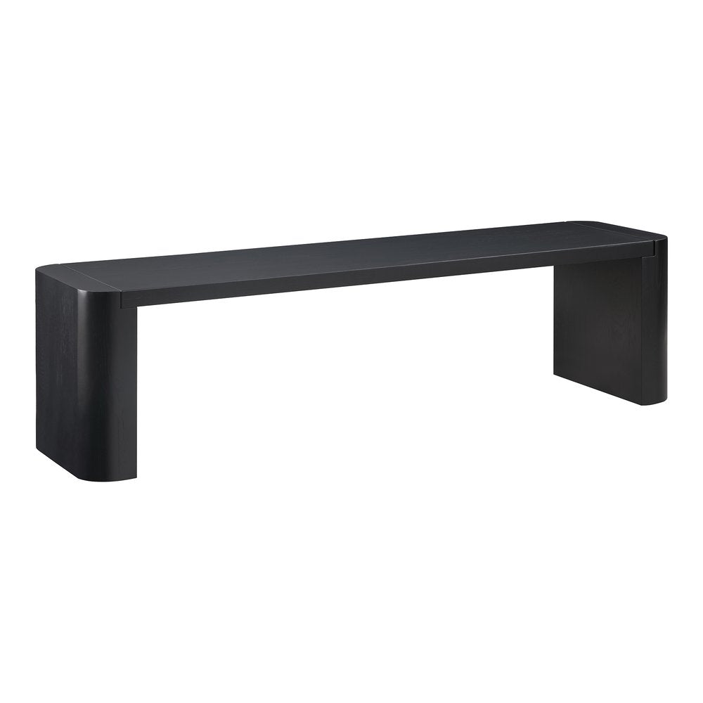 Moes Home - Post Small Dining Bench Black - BC-1120-02-0 view 3