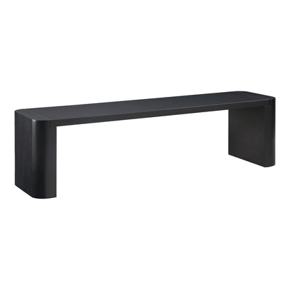 Moes Home - Post Small Dining Bench Black - BC-1120-02-0 view 3
