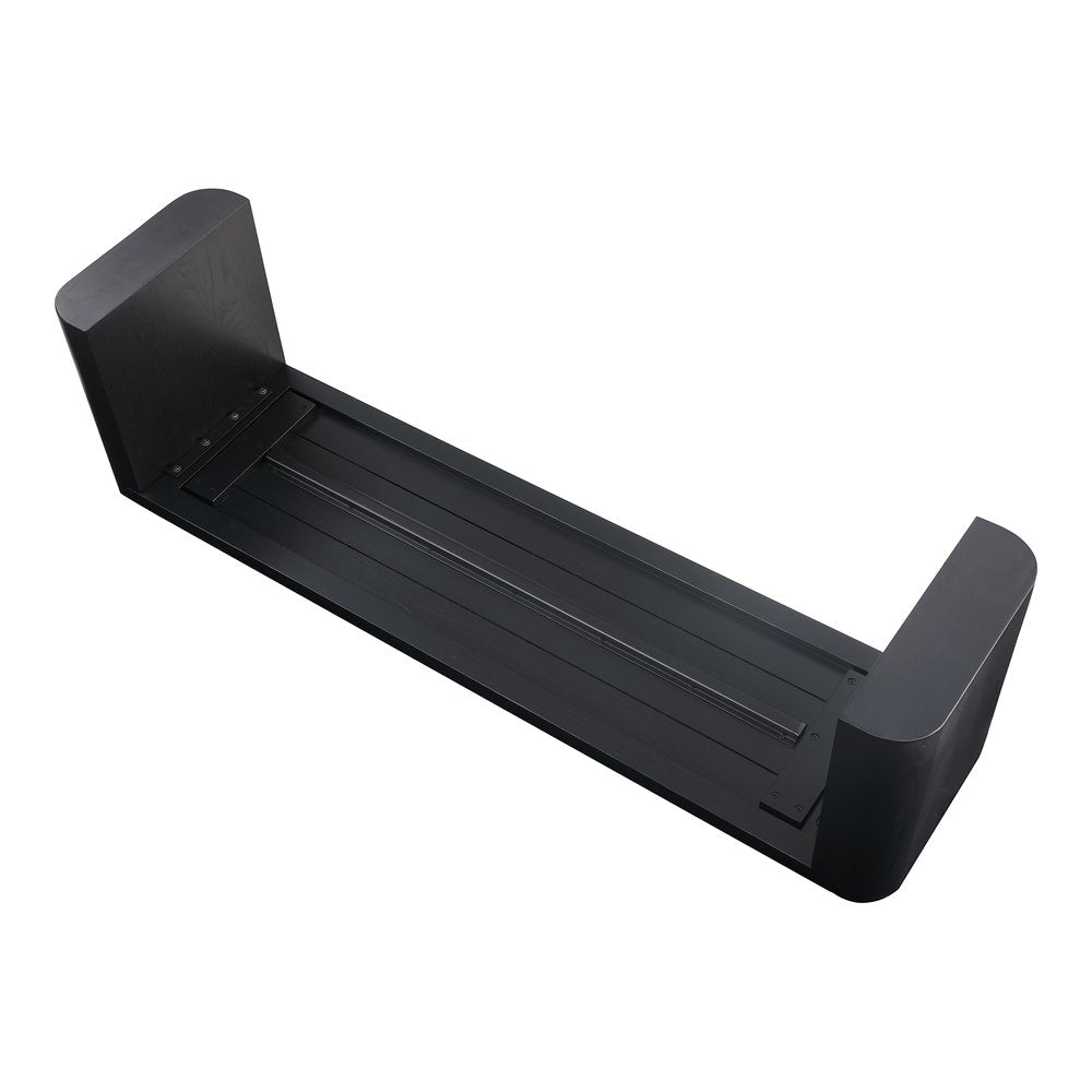Moes Home - Post Small Dining Bench Black - BC-1120-02-0 view 5