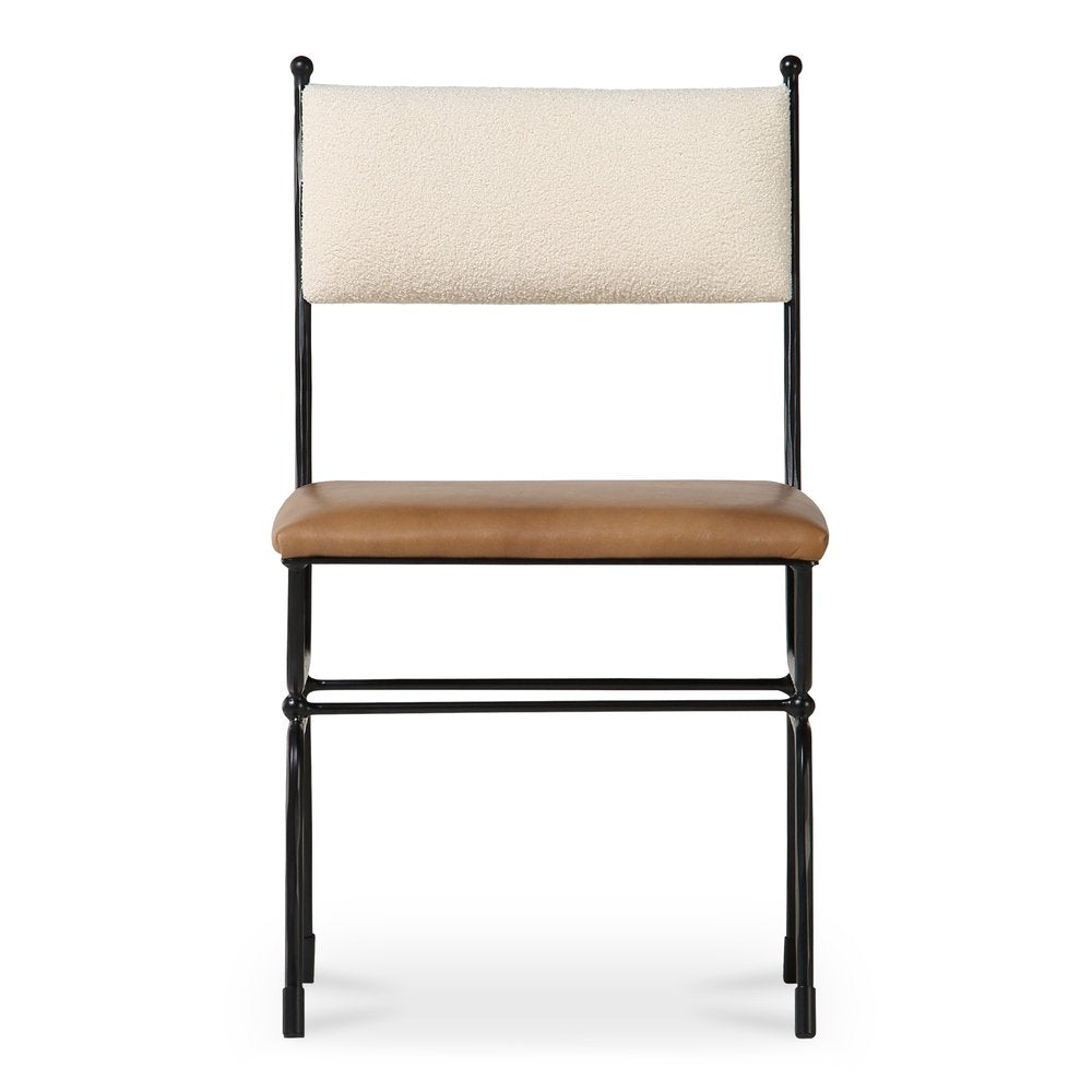 Moes Home - Posta Dining Chair Brown Leather - QN-1034-37 view 2