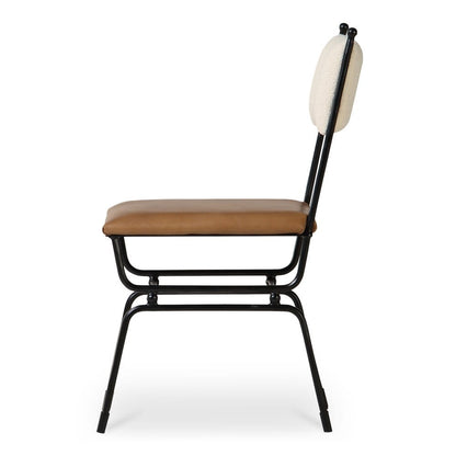 Moes Home - Posta Dining Chair Brown Leather - QN-1034-37 view 3