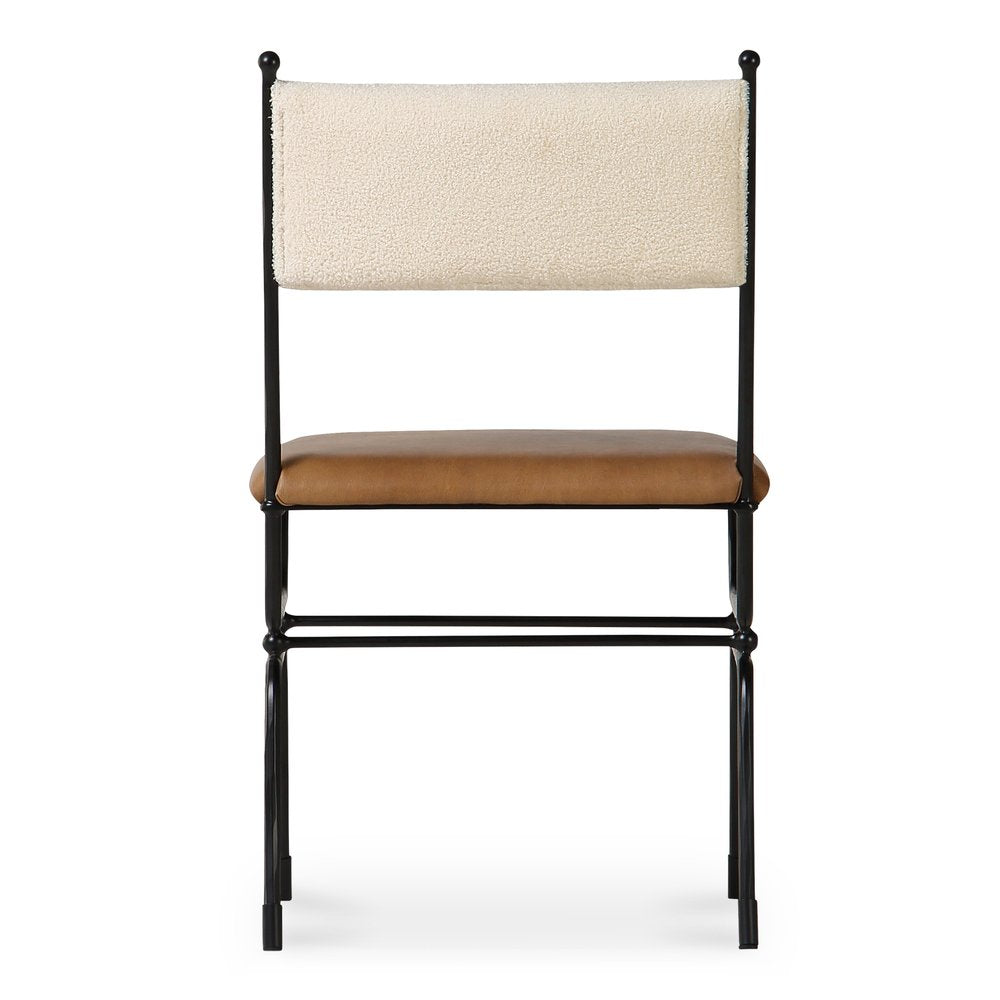 Moes Home - Posta Dining Chair Brown Leather - QN-1034-37 view 4