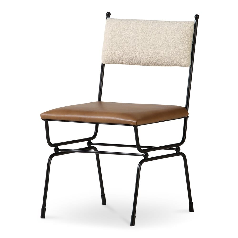 Moes Home - Posta Dining Chair Brown Leather - QN-1034-37 view 5