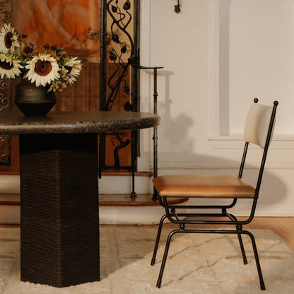Moes Home - Posta Dining Chair Brown Leather - QN-1034-37 view 8