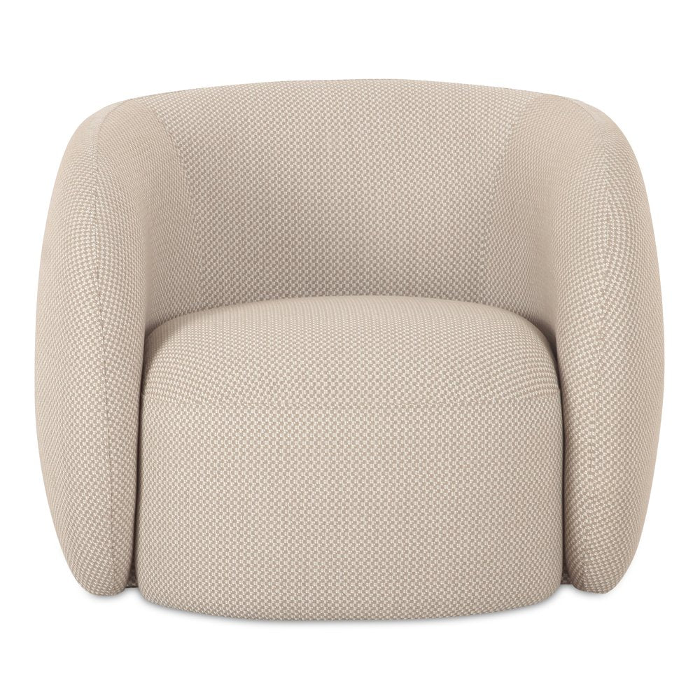 Moes Home - Rae Outdoor Accent Chair Beige Check - OA-1022-34 view 1
