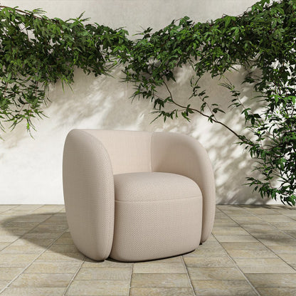 Moes Home - Rae Outdoor Accent Chair Beige Check - OA-1022-34 view 8