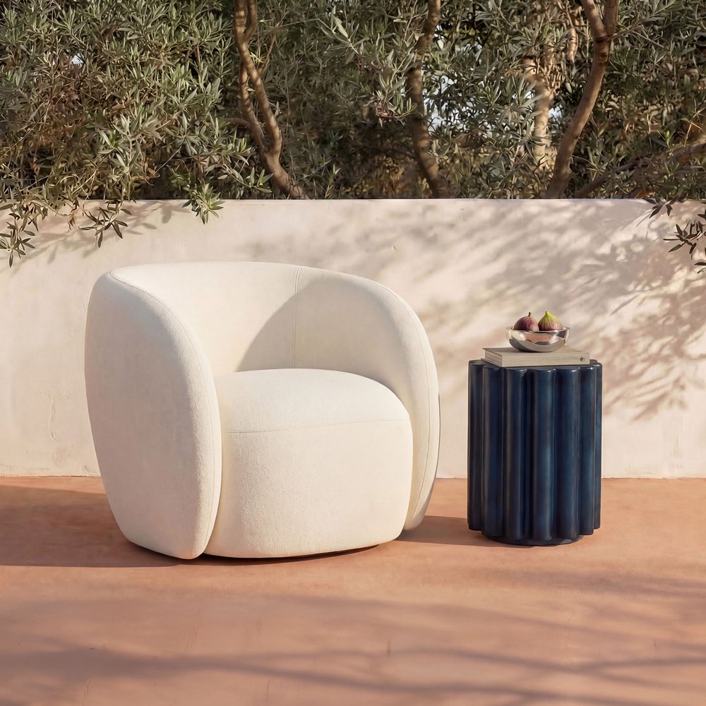 Moes Home - Rae Outdoor Accent Chair Cream - OA-1022-05 view 9