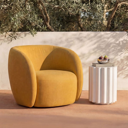 Moes Home - Rae Outdoor Accent Chair Deep Yellow - OA-1022-09 view 10