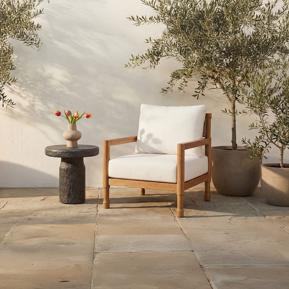 Moes Home - Raf Outdoor Accent Chair Natural - ET-1011-24 view 9