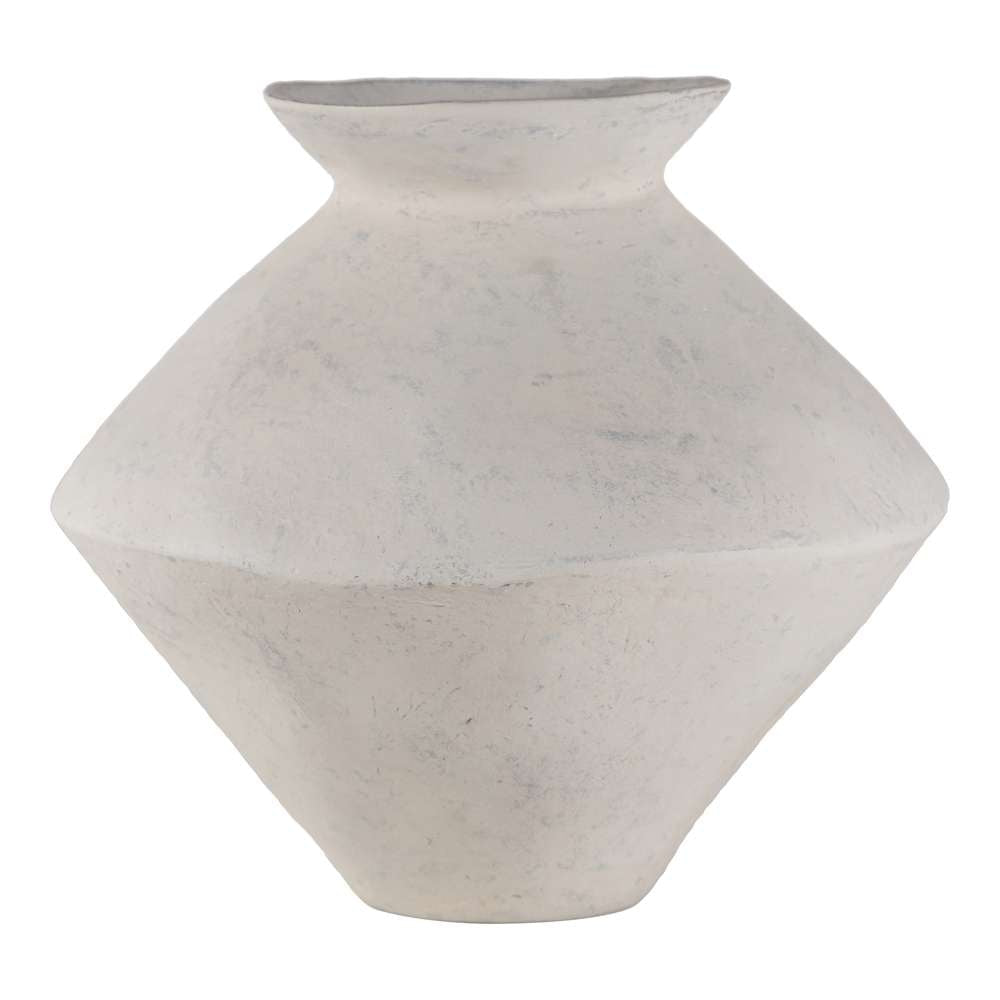 Moes Home - Raja Decorative Vessel Medium White - DD-1036-18 veiw 1