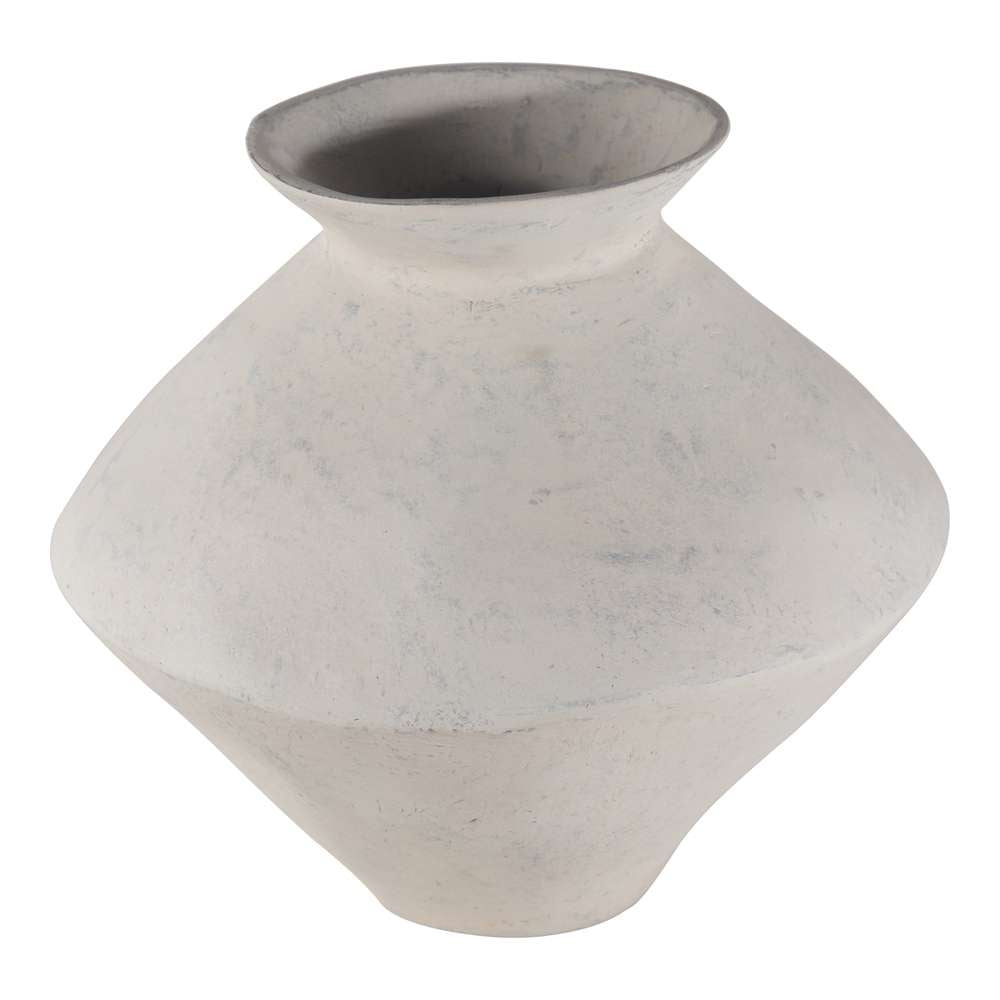 Moes Home - Raja Decorative Vessel Medium White - DD-1036-18 veiw 3