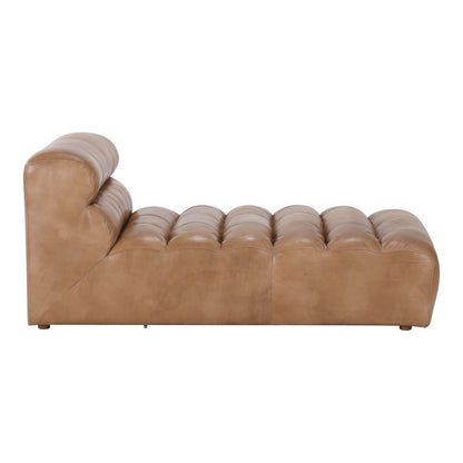 Moes Home - Ramsay Leather Chaise Tan - QN-1010-40 veiw 3