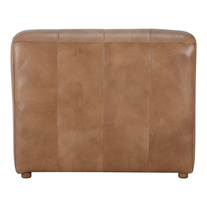 Moes Home - Ramsay Leather Chaise Tan - QN-1010-40 veiw 4